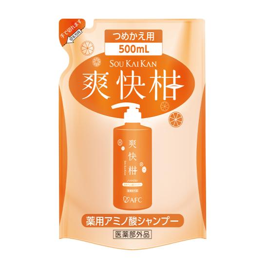 爽快柑 薬用アミノ酸シャンプー 詰替用 4個 【送料無料】 [C260110